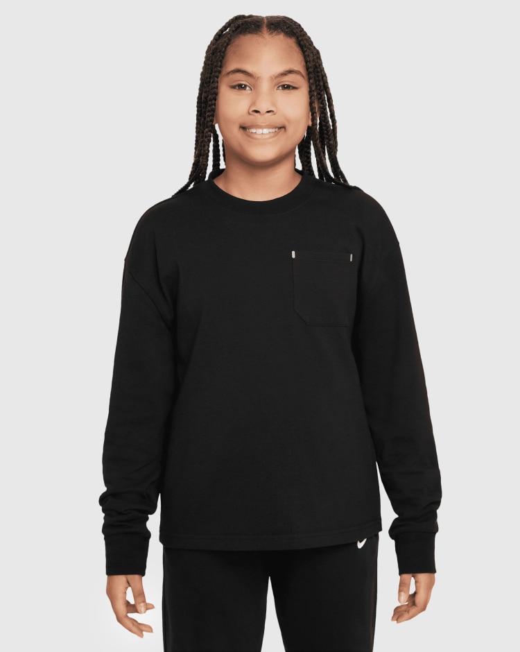Maglia a manica lunga City Utility Nero Bambino