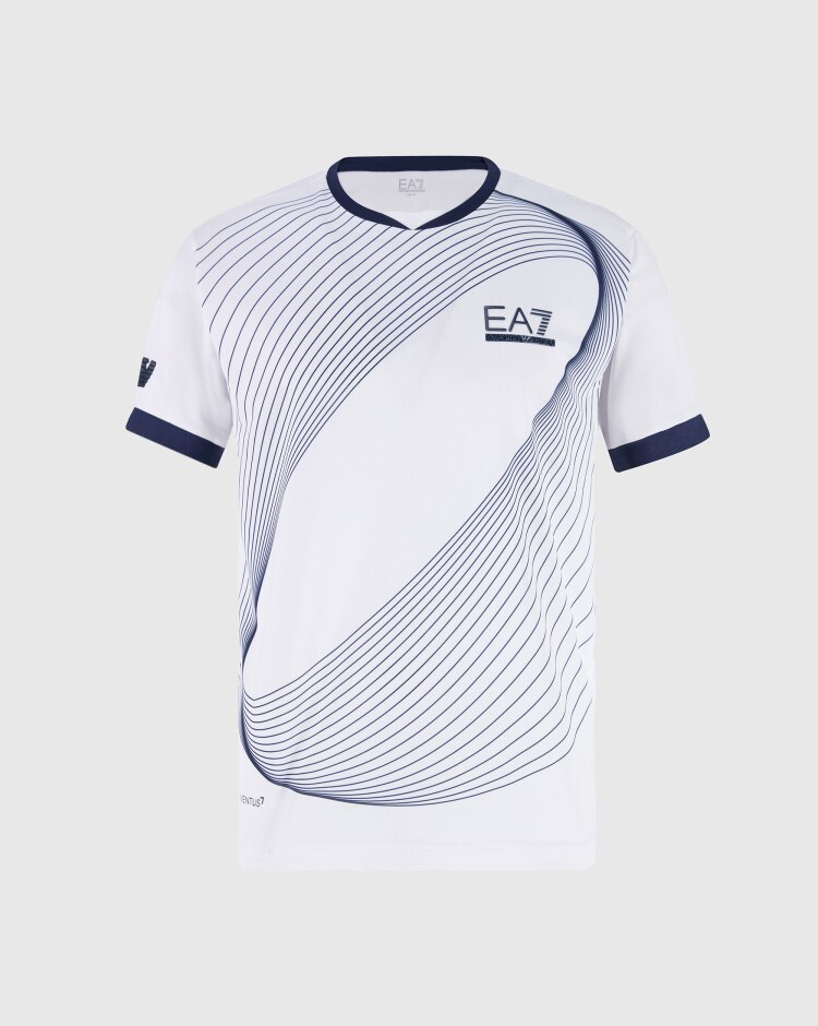 Emporio Armani EA7 T-Ghirt Girocollo Regular Fit Bianco Uomo