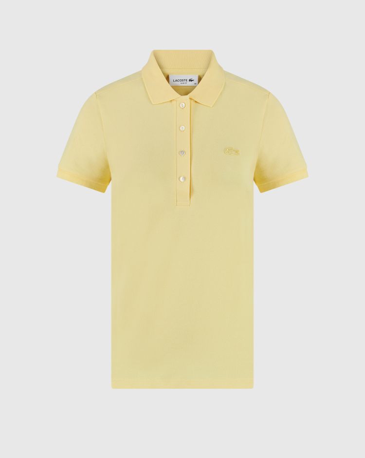 Lacoste Polo Manica Corta Giallo Donna