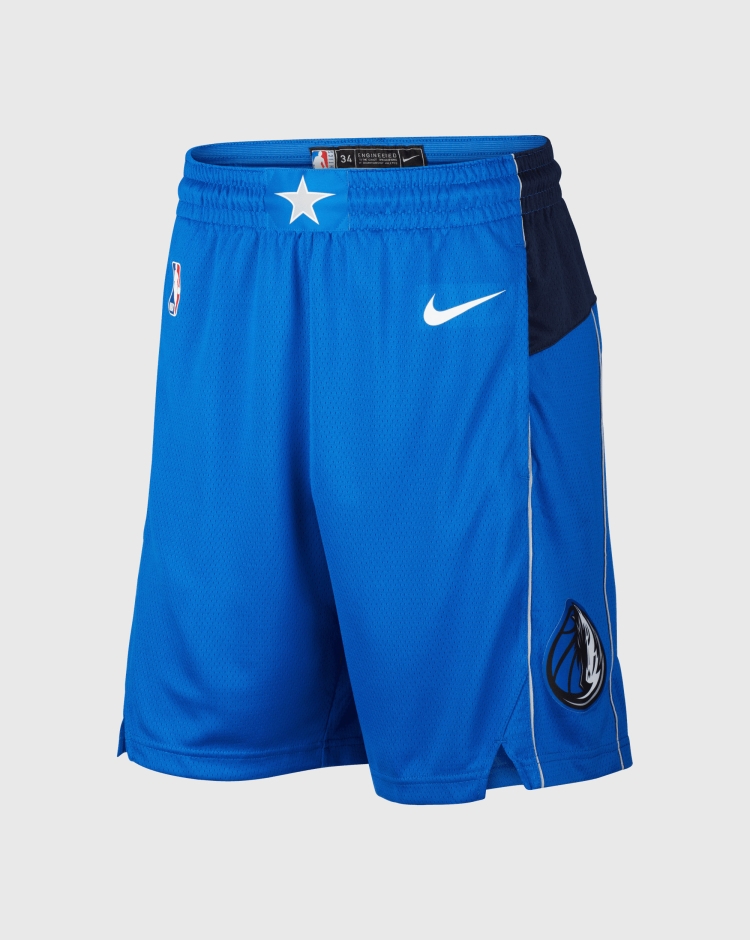 Nike NBA Pantaloncino Dallas Mavericks Icon Edition Blu Uomo