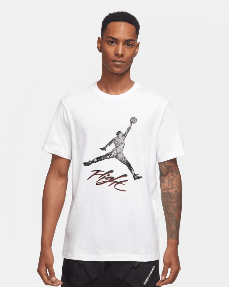 Nike Jordan T-Shirt Girocollo Essential Jumpman Bianco Uomo