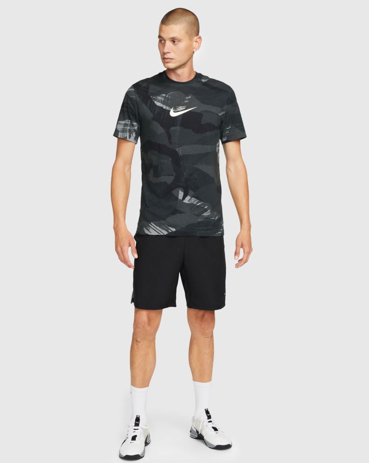 Nike T-Shirt Dri-FIT Camo Nero Uomo