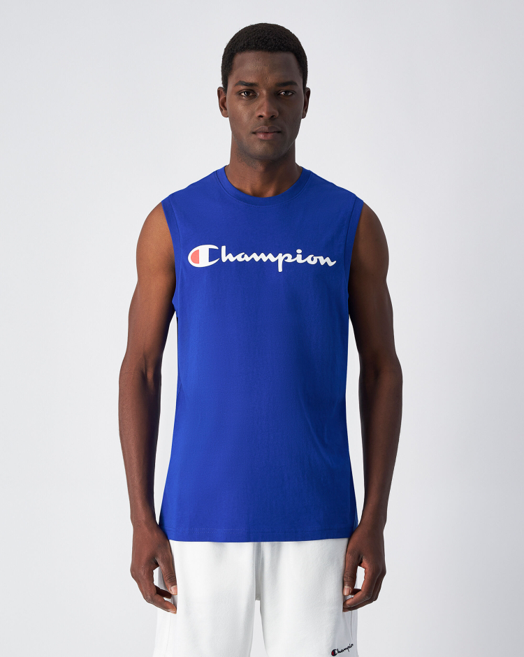 Canotta Big Logo Blu Uomo