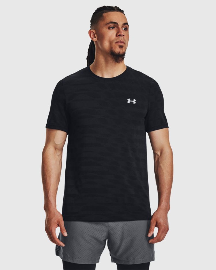 Under Armour T-Shirt Seamless Novelty Nero Uomo