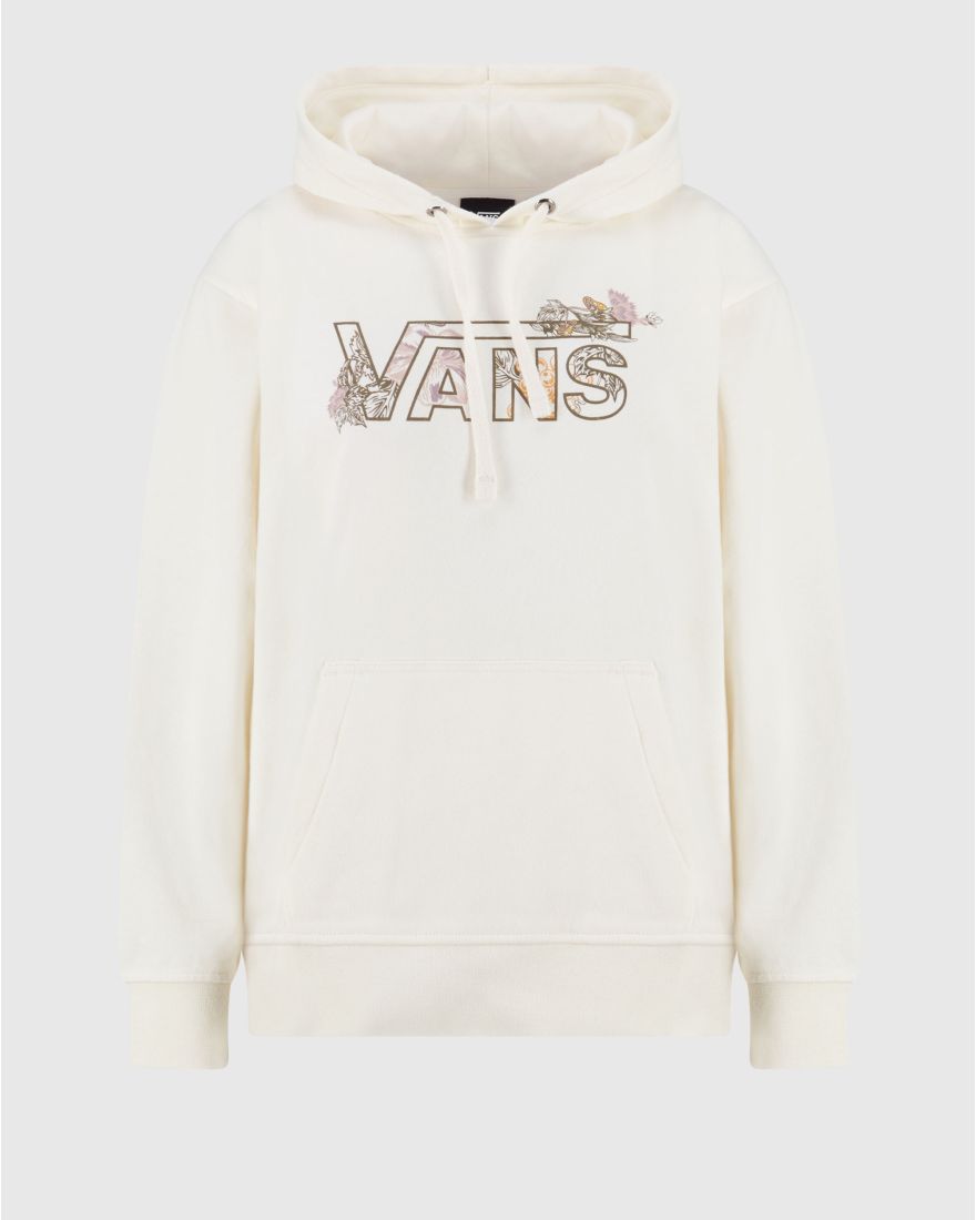 Vans Felpa Con Cappuccio The Garden Bianco Donna