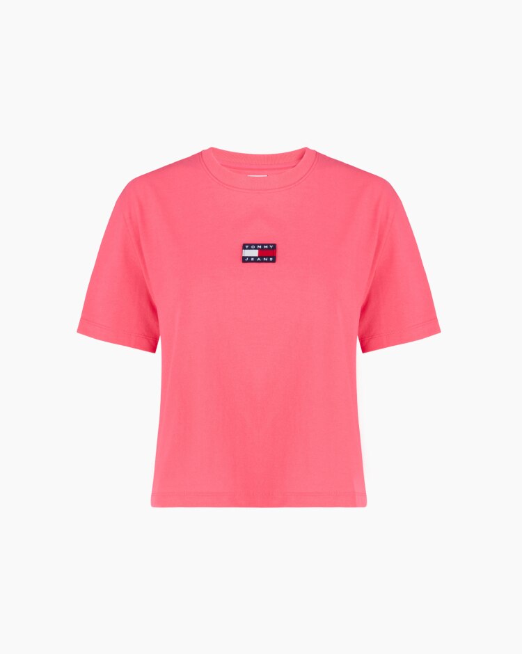 Tommy Hilfiger Tommy Badge Tee Rosa Donna