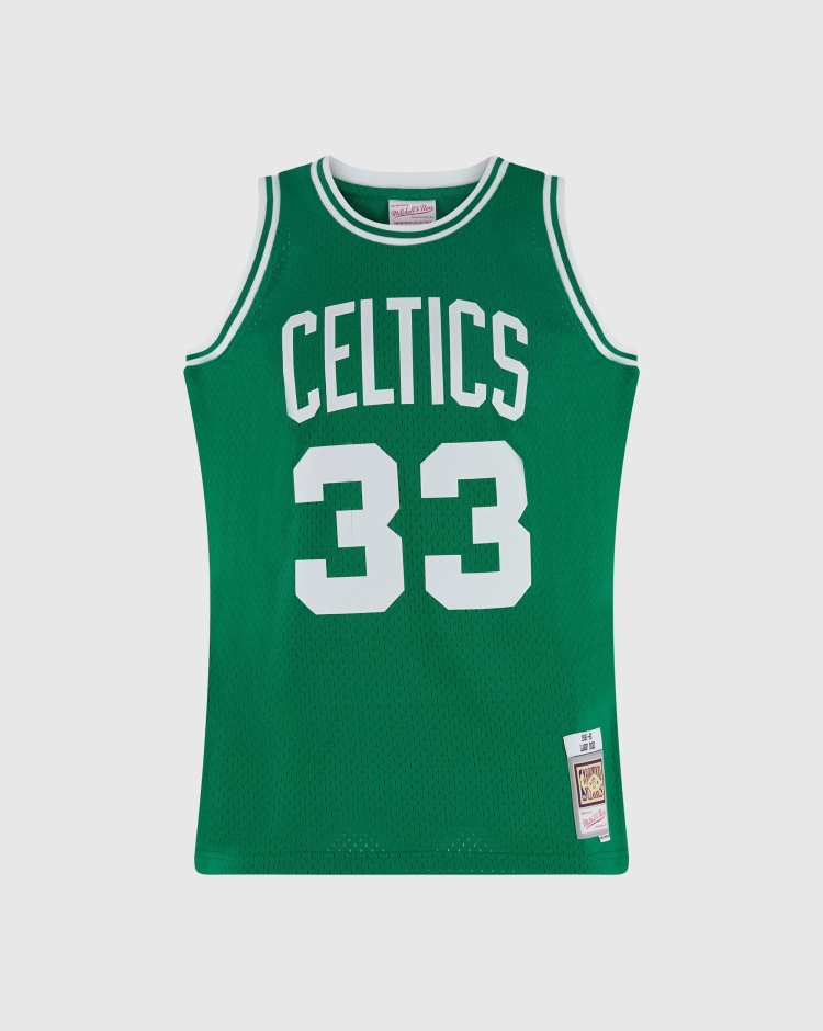 Mitchell&Ness Canotta Boston Celtics - Larry Bird 85-86 Verde Uomo