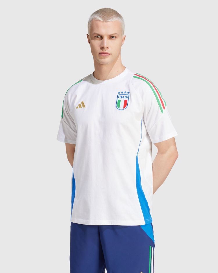Adidas T-Shirt Nazionale Italiana Bianco Uomo