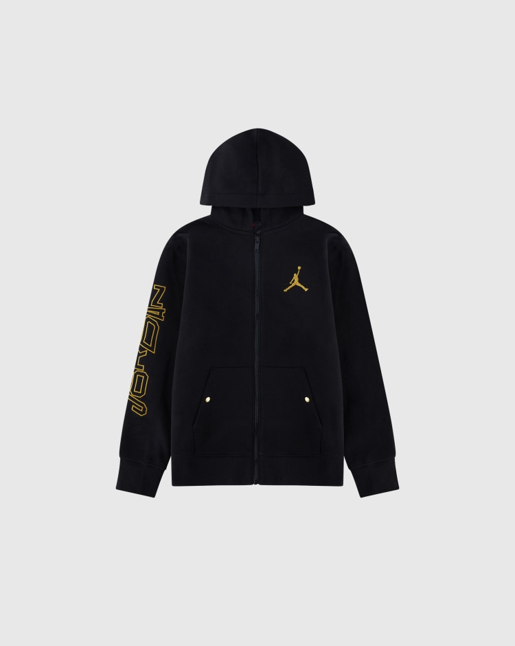 Nike Jordan Felpa Full-Zip Take Flight B&G Nero Bambino