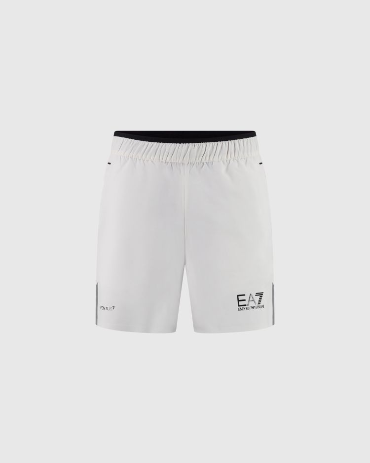 Emporio Armani EA7 Shorts da Padel Bianco Uomo