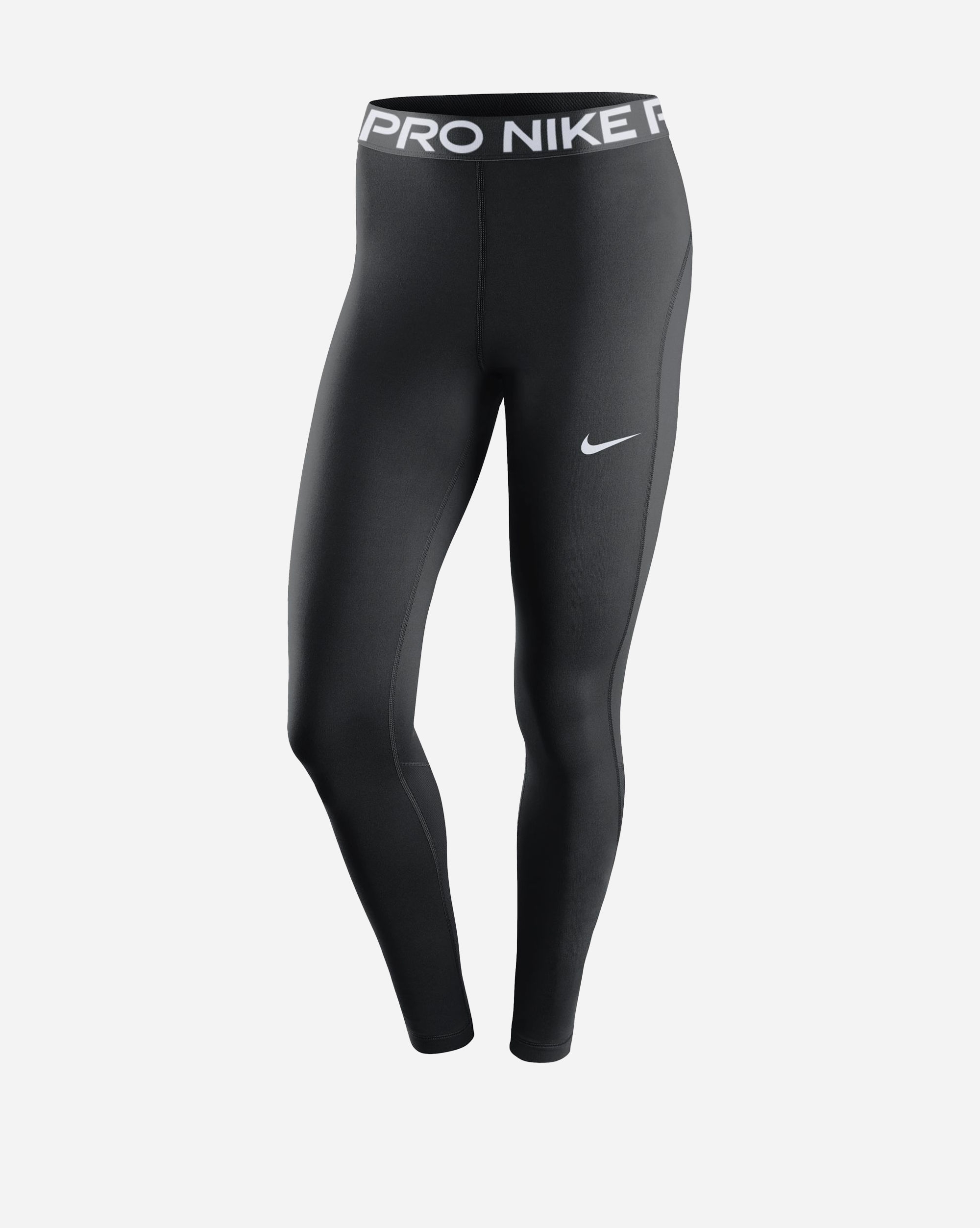 Nike Leggings Dri-FIT a Vita Media Nero Donna Nero