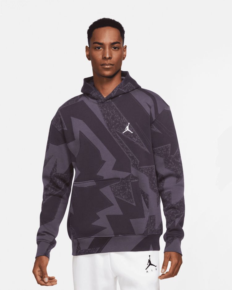 Nike Jordan Felpa Con Cappuccio Nero Uomo