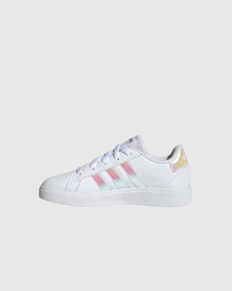 Adidas Grand Court 2.0 Bianco Iridescent Bambina