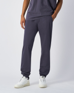 Pantaloni Con Polsini Elastici in Woven Mineral Dye Grigio Uomo