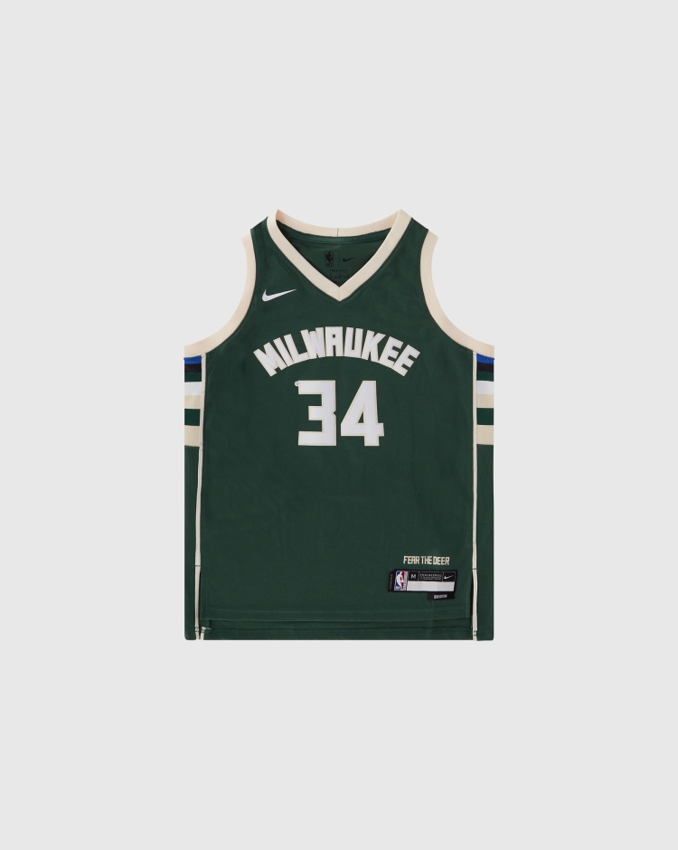Nike NBA Canotta Basket Milwaukee Bucks Giannīs Antetokounmpo Verde Bambino