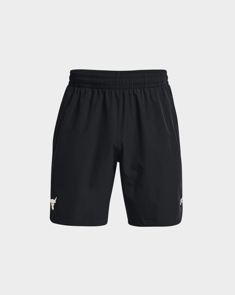 Under Armour Project Rock Woven Shorts Nero Uomo