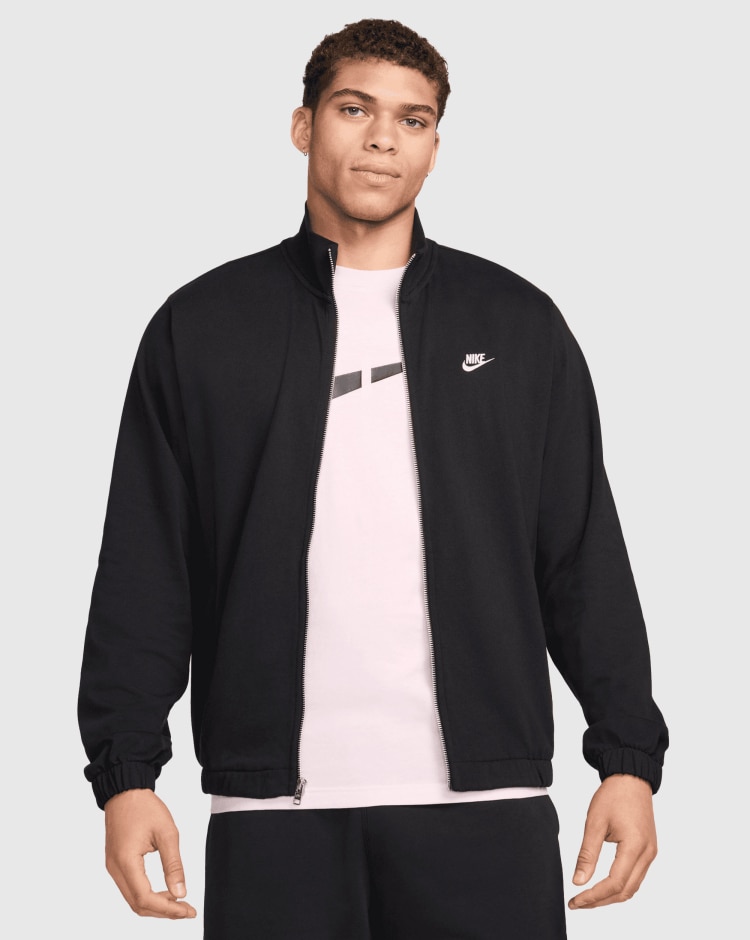 Giacca in Maglia Nero Uomo