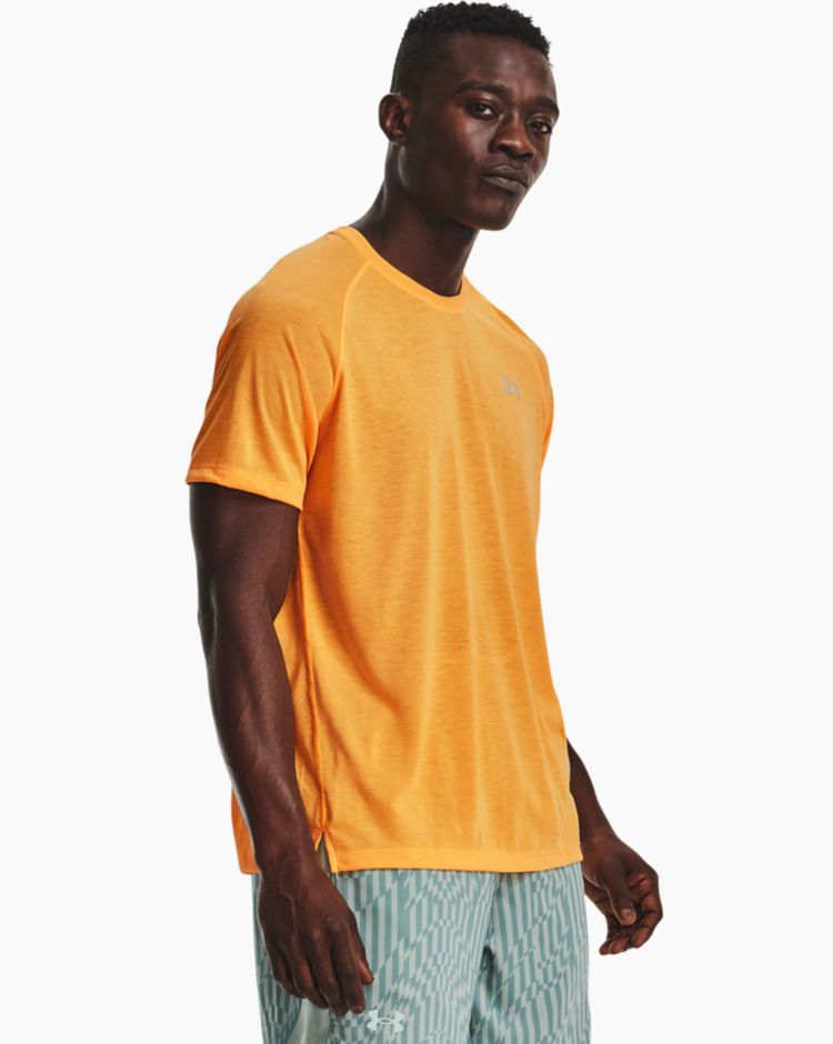 Under Armour T-Shirt Streaker Arancio Uomo