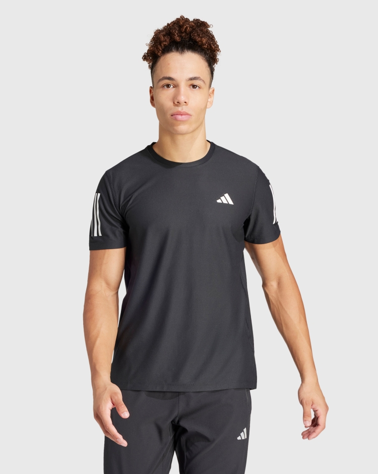Adidas T-Shirt Own the Run Nero Uomo