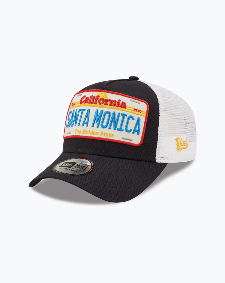 New Era Cappello License Plate Trucker Nero Unisex