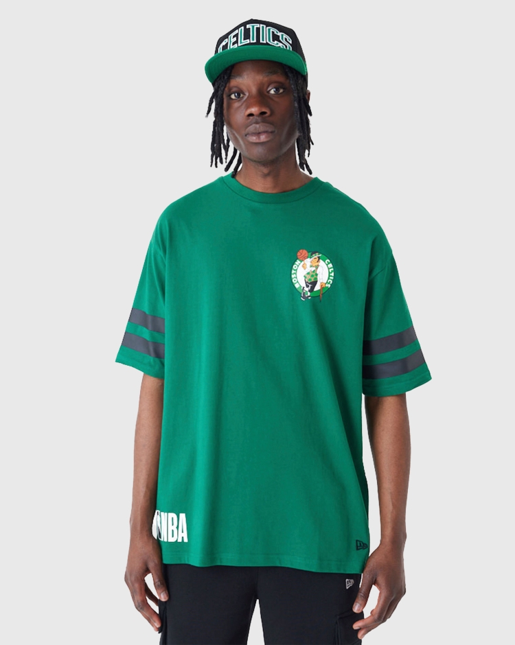 New Era NBA T-Shirt Oversize Boston Celtics Verde Uomo