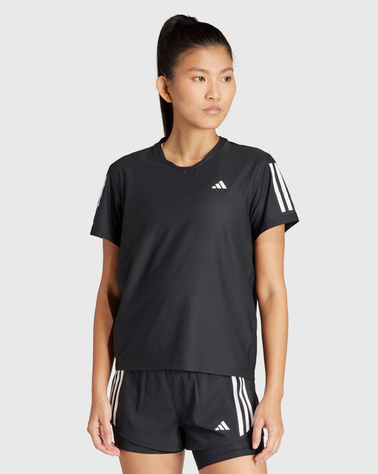Adidas T-Shirt Own the Run Nero Donna