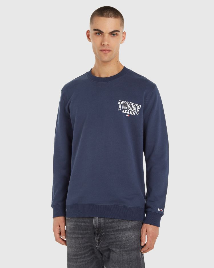 Tommy Hilfiger Felpa Girocollo Regular Entry Graphic Blu Uomo