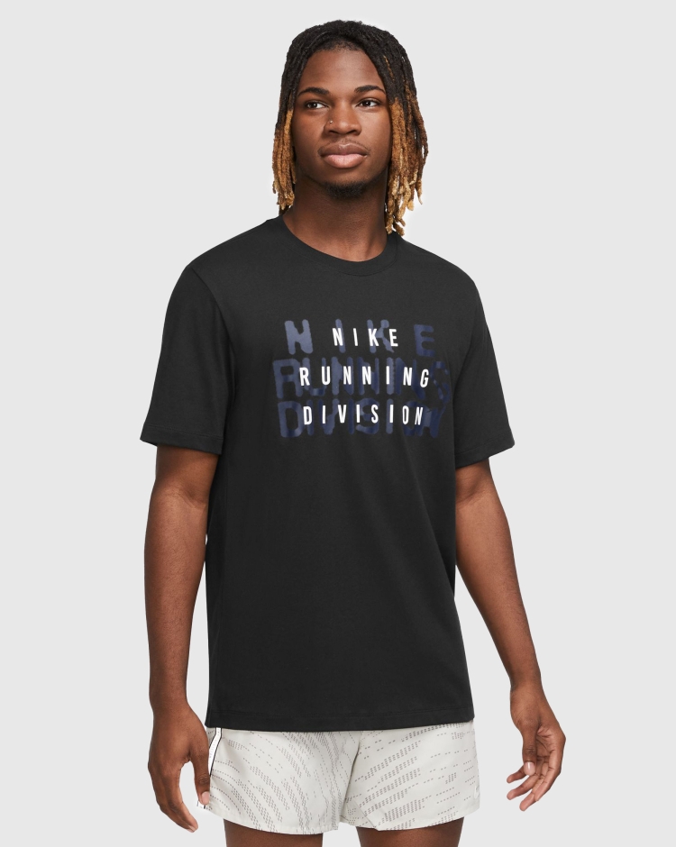 Nike T-Shirt Dri-FIT Run Division Nero Uomo