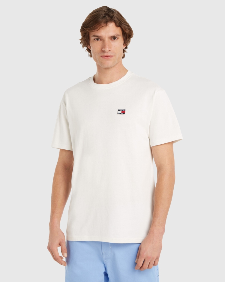 Tommy Hilfiger T-Shirt Classic Badge Bianco Uomo