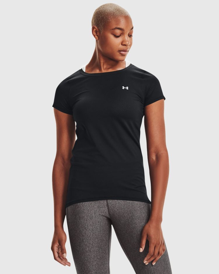 Under Armour Maglia a manica corta HeatGear® Nero Donna