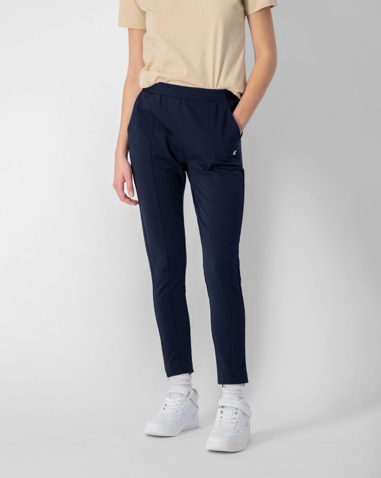 Champion Pantaloni Slim Fit Elasticizzati Con Logo Blu Donna