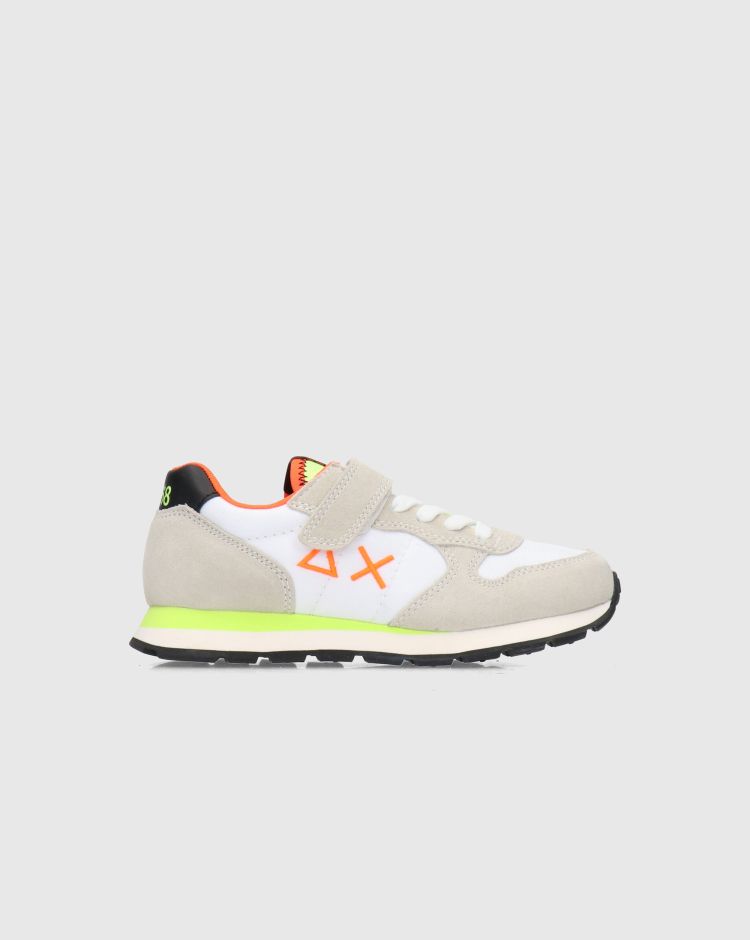 Sun68 Tom Fluo Nylon Bianco Bambino