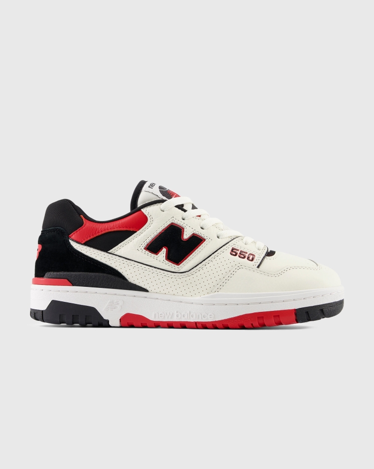 New Balance 550 Core Bianco Rosso Uomo