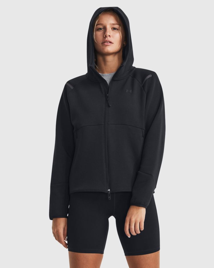 Under Armour Felpa Unstoppable Fleece Nero Donna