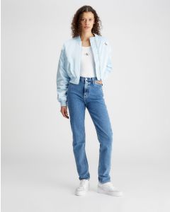 Calvin Klein Jeans Vita Alta Straight Blu Donna