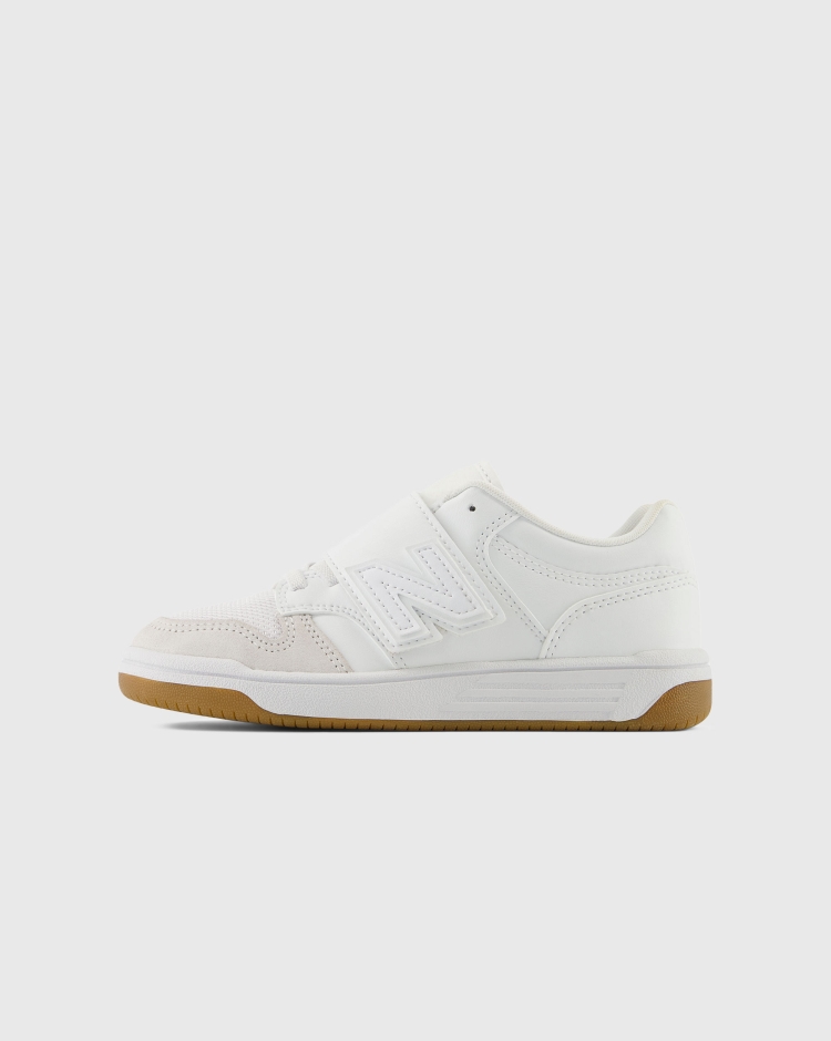 New Balance 480 Court Bianco Bambino