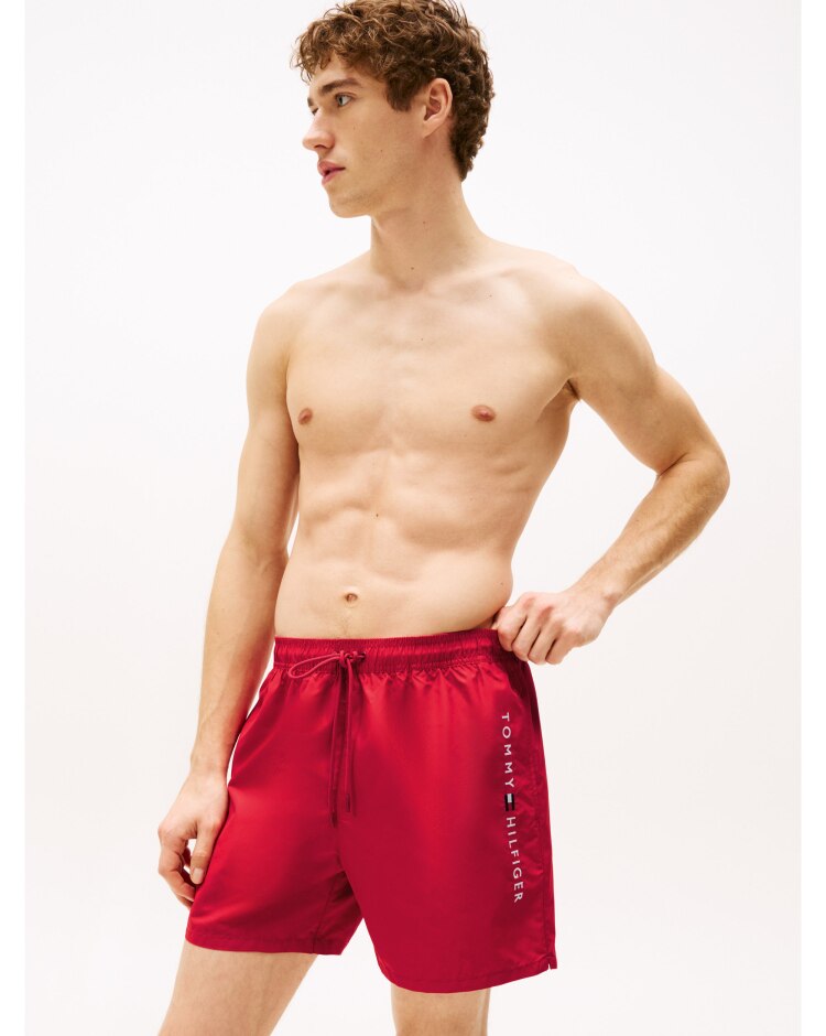 Costume shorts Original media lunghezza Rosso Uomo
