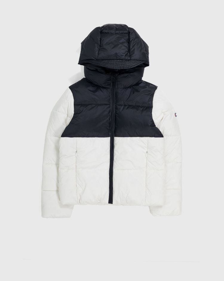 Champion Giacca Outdoor Con Cappuccio Bianco Bambina