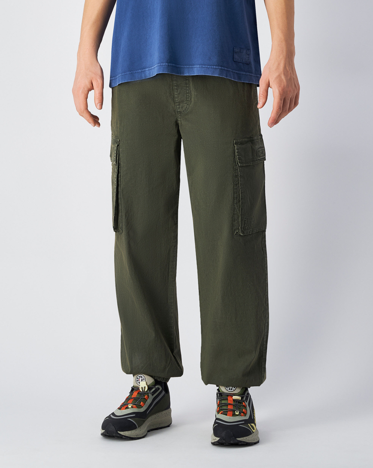 Pantaloni Cargo in Woven Time Capsule Verde Uomo