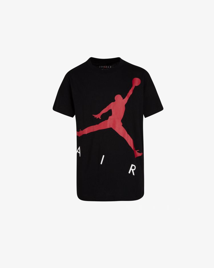 Nike Jordan T-Shirt Jumping Big Air Nero Bambino