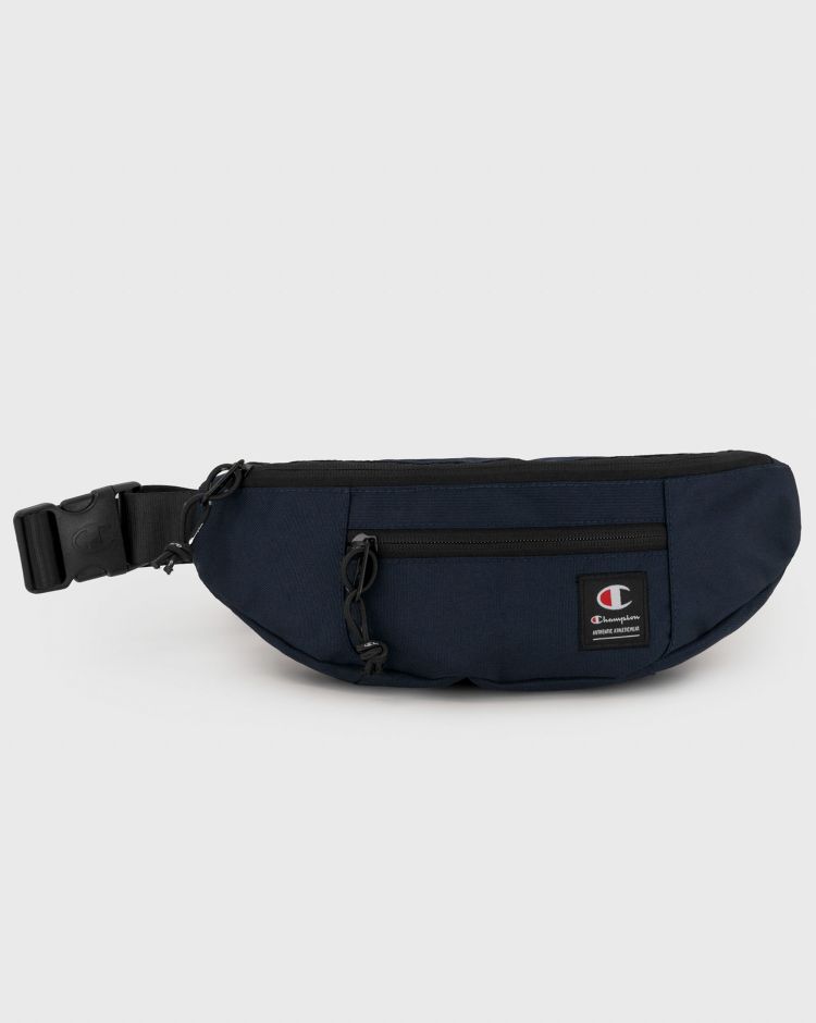Champion Marsupio con Etichetta In Jacquard Blu Unisex