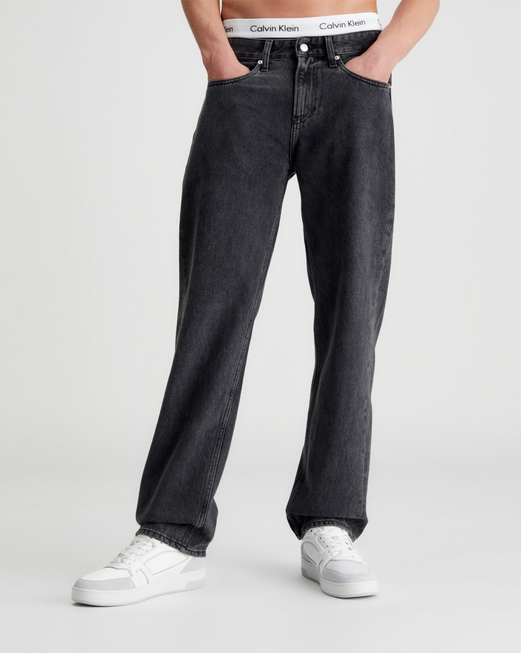 Calvin Klein Jeans 90s Straight Nero Uomo
