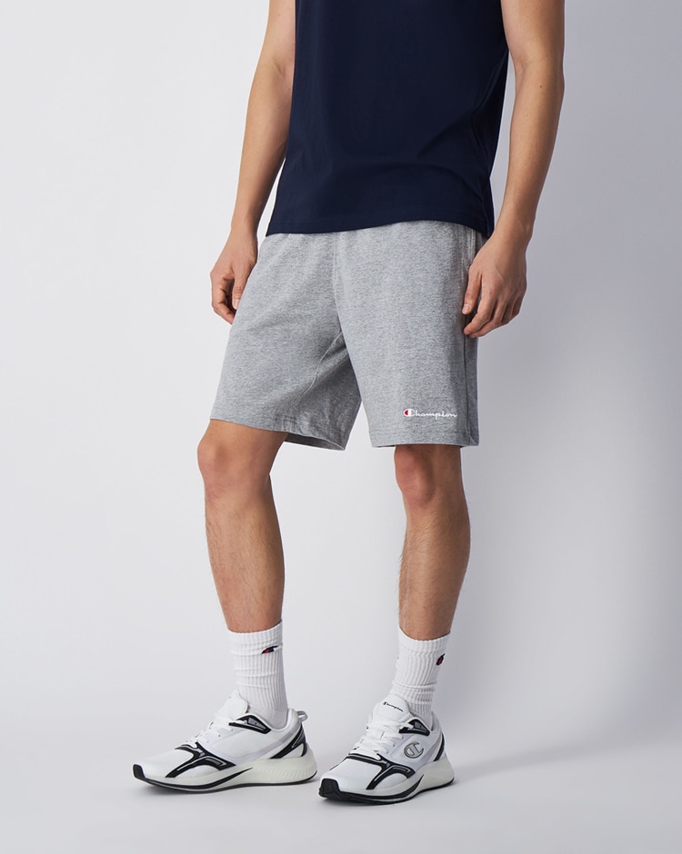 Champion Short Mini Logo Con Tasche Grigio Uomo