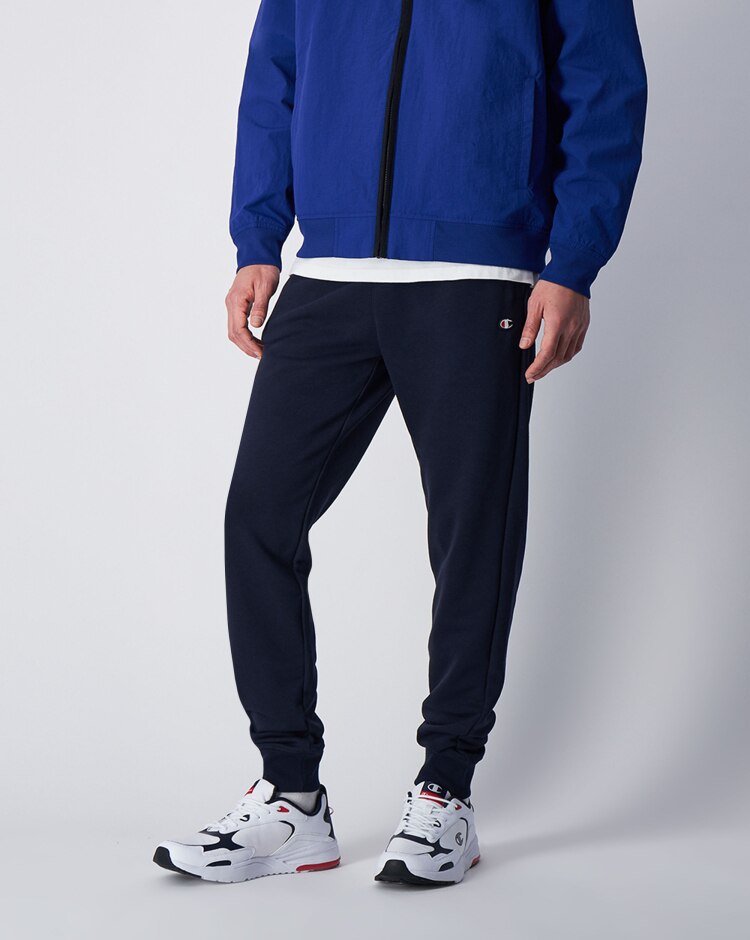 Champion Pantalonidella Tuta Slim Fit Con Polsino Blu Uomo