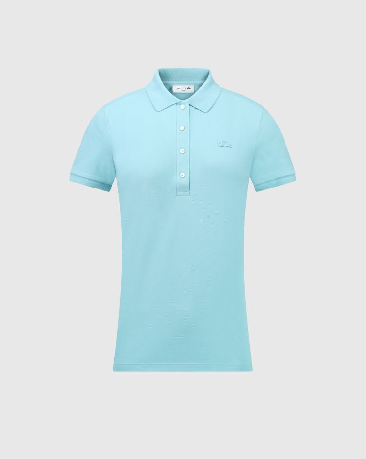 Lacoste Polo Manica Corta Blu Donna
