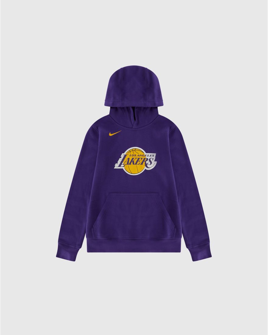 Nike NBA Felpa Club Logo Fleece Los Angeles Lakers Viola Bambino