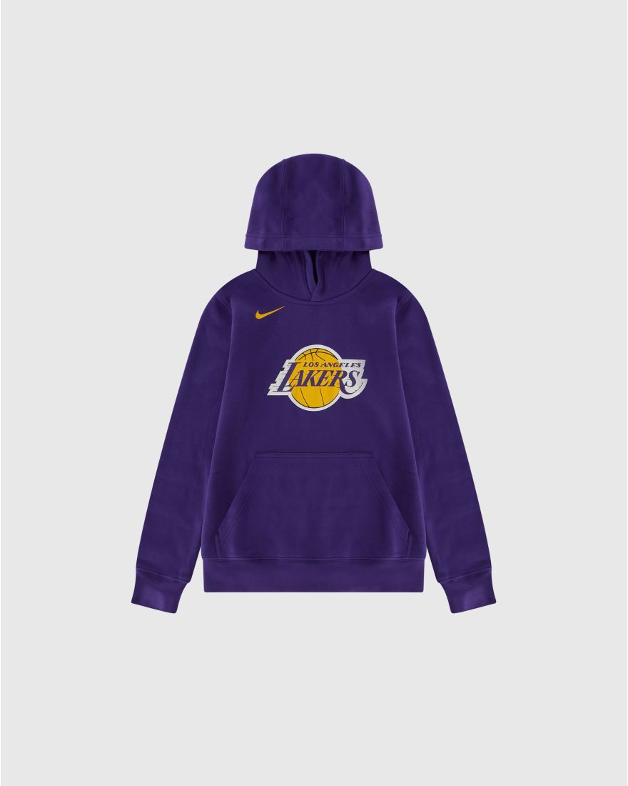 Nike NBA Felpa Club Logo Fleece Los Angeles Lakers Viola Bambino Viola