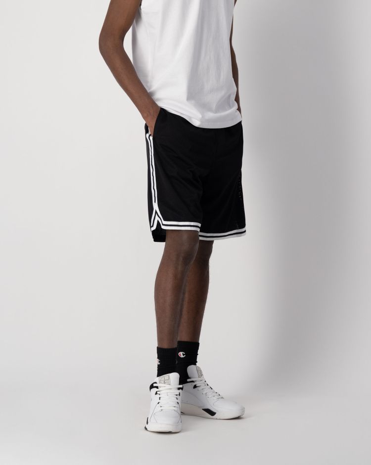 Champion Bermuda in mesh Nero Uomo
