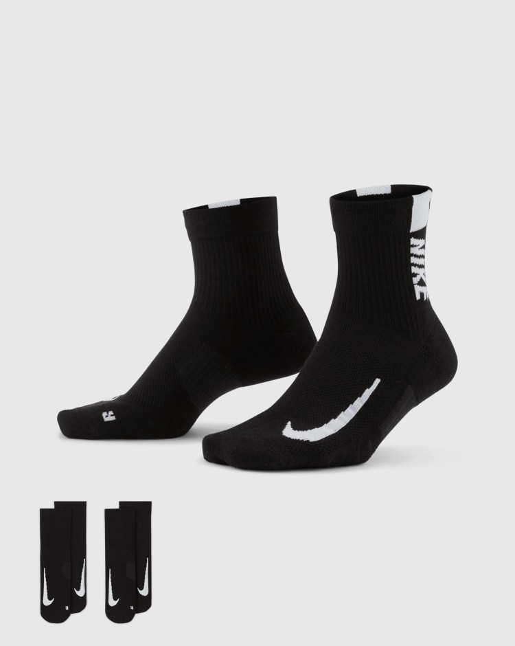 Nike Calze Nike Multiplier - 2 Paia Nero Uomo