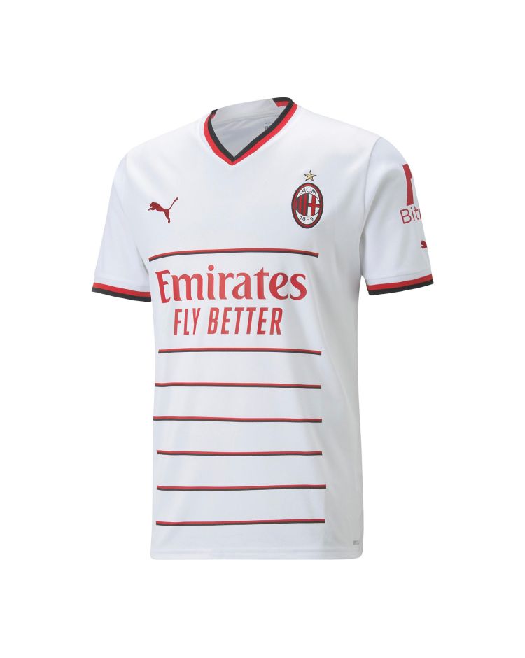 Puma AC Milan Away Jersey Replica 2022/2023 Bianco Bambino
